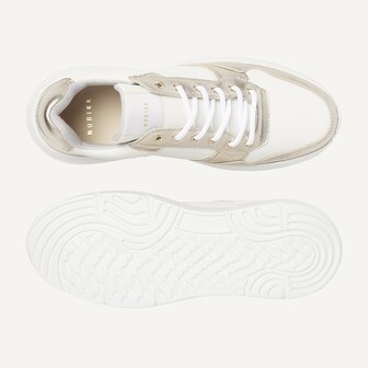 Nubikk Roque Road wave white Leather gold 